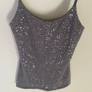 The Limited brand gray sequin tank top